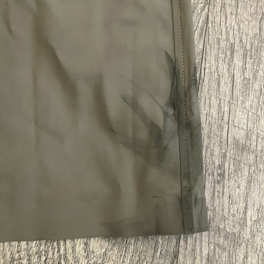 Athleta Stellar Trench Coat Olive Green Water Repellent Mesh Venting Womens L - Picture 4 of 13